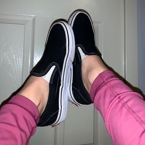 Black slip on vans!